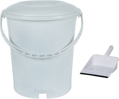 Randal New Pedal Dustbin For Home, Kitchen and Etc & Combo Pack with Free Dustpan - 12L Plastic Dustbin