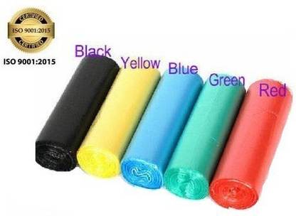 CARTLOG COMBO OF FIVE ( 5 ) COLOR TRASH BAGS FOR HOME. Plastic Dustbin