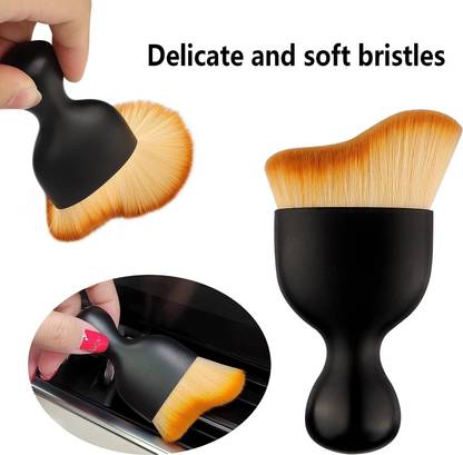 Newvent Scratch Free Car Interior Cleaning Brush Auto Interior Soft Bristles Wet and Dry Duster