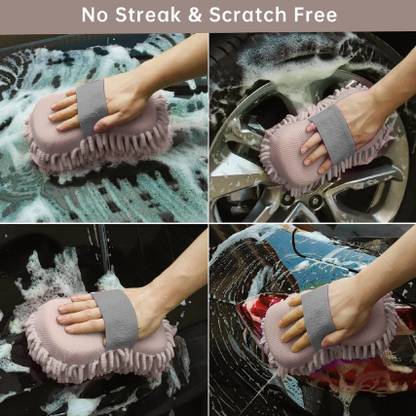 HM EVOTEK Microfiber Car Bike Kitchen Platform Tiles Animals Vehicle Types Cleaning B-40 Wet and Dry Glove