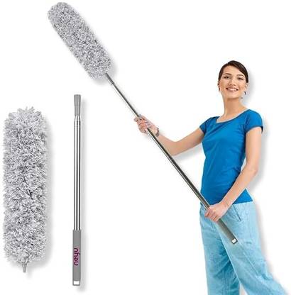 ASCANDANT Feather Duster & Extendable Fan Cleaning Duster Wet and Dry Duster Set