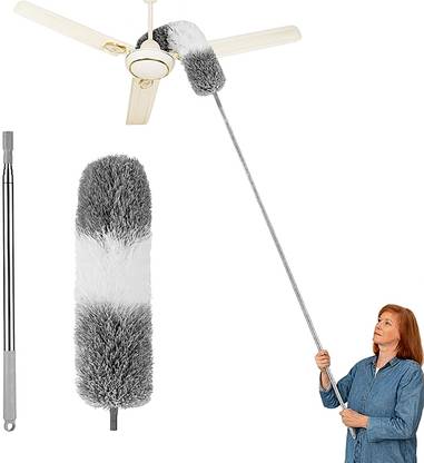 MAXOSHINE Feather Duster 100-Inch Extendable Wet and Dry Duster