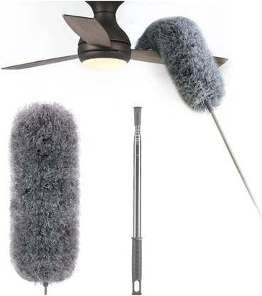 vakratunda Fan Cleaning Brush Feather Microfiber Duster with Extendable Rod Dust Cleaner Dry Duster