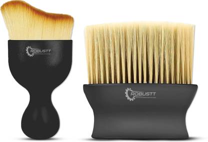 Robustt Scratch Free AC Vent Dashboard Dust Dirt Cleaner Car Brush Combo - Two Size Dry Duster