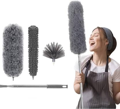 MAAUVTOR 360°Rotating Flat Floor Mop with Wiper Handsfree Squeege Twist Mop Cleaning Tool