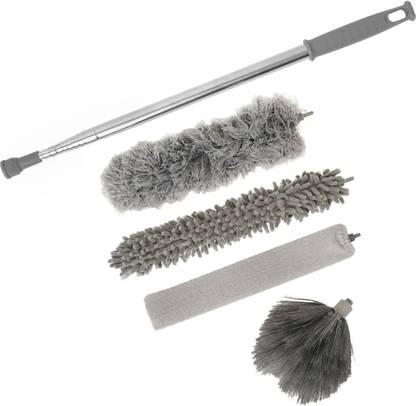 FOTRON ENTERPRISE FlexiClean Pro – Duster Cleaning Kit with Extendable Pole Wet and Dry Duster