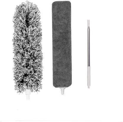 satvikaya Flexible Fan Cleaning Duster with Gap Dust Cleaner for Under Refrigerator/Sofa Wet and Dry Duster Set