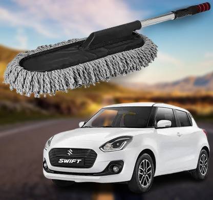 KENTELLY Microfiber Car Wash Brushes With Long Handle Scalable Car Cleaning Brush uk07 Wet and Dry Duster
