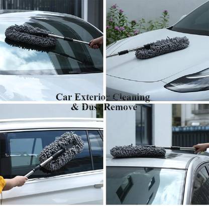 Krunal Enterprise Car Duster with Extendable Handle Car Cleaning Duster Wet and Dry Duster