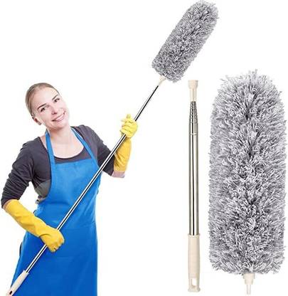 JIGSHTIAL Wet and Dry Duster Microfiber Fan Cleaner 100 Inch Cleaning Tool For Fan Cleaner Wet and Dry Duster