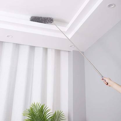 KHISKOLI BRAND Duster with Extension Pole, Extra Long 100 inches, with Bendable Head, Wet and Dry Duster