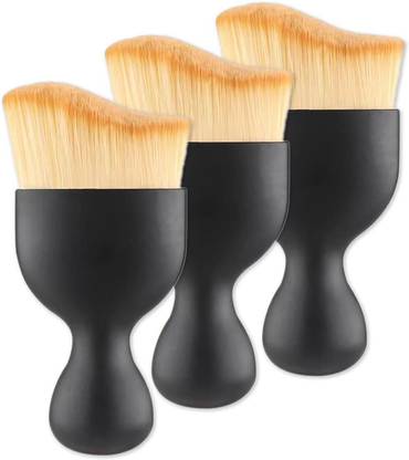 DRVENTERPRISES 3Pcs Car Detailing Brushes, Auto Interior Soft Hair Removal Brush Wet Duster