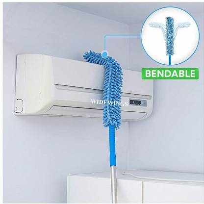 PAPLOZ Home Cleaning Feather Microfiber Duster With Extendable Rod (Pack of 1) Wet and Dry Duster Set