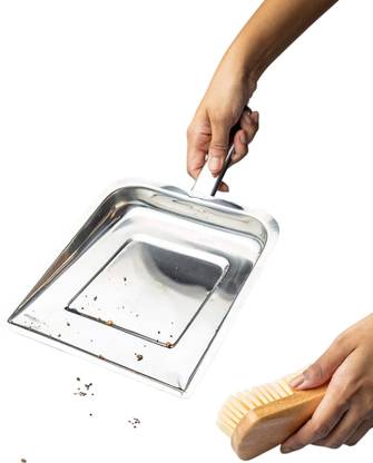 buybuddy Dust Cleaner Supdi Stainless Steel Dustpan 31 cm Stainless Steel Dustpan