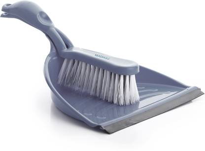 MADHULI Unbreakable Dustpan Set With Brush Dust Collector Pan Broom With Dust Pan Supadi Plastic Dustpan