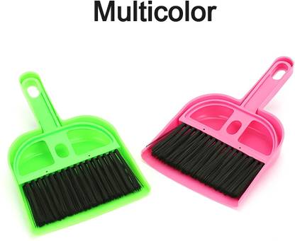 SY Enterprises BRILORA Big Dustpan and Brush Set (PACK OF 2) Plastic Dustpan