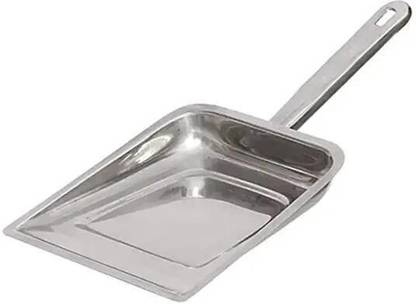 KRSS Steelish Stainless Steel Cleaning Dustpan Silver Supdi Steel Dustpan