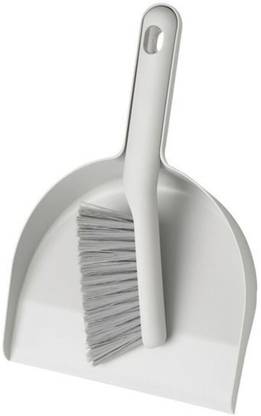 IKEA Dustpan and Brush, Gray Plastic Dustpan