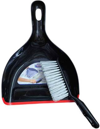 Kitchenium Dustpan Set with Brush Plastic Dustpan