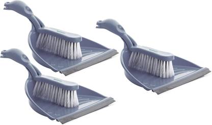 MADHULI Unbreakable Dustpan Set With Brush Dust Collector Pan Broom With Dust Pan Supadi Plastic Dustpan