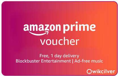 Amazon Prime Voucher-12 Months Digital Gift Card