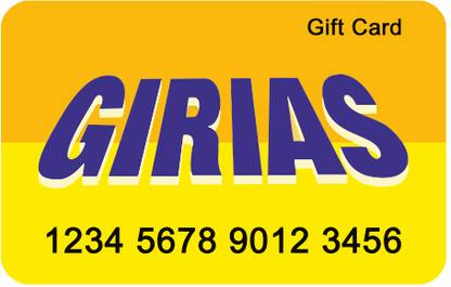 Girias Digital Gift Card