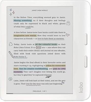 KOBO Libra Colour, eReader, 7” Glare-Free Colour E Ink Kaleido™ 3 Display E-reader