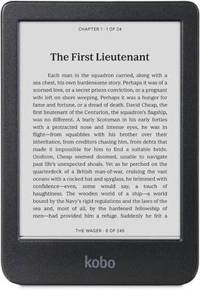 KOBO Clara BW, eReader, 6” Glare-Free Touchscreen with ComfortLight PRO E-reader