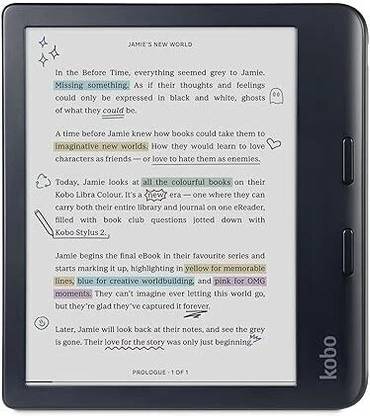 KOBO Libra Colour, eReader, 7” Glare-Free Colour E Ink Kaleido™ 3 Display E-reader