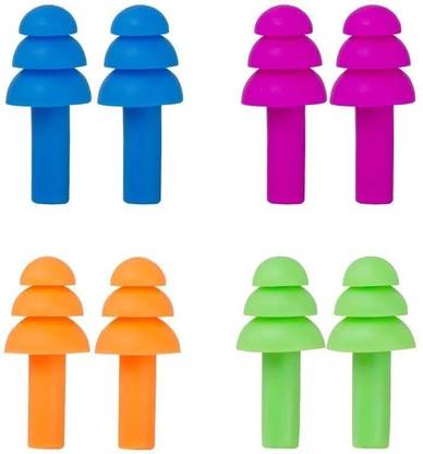 vnz New 4 Pairs Ear Plug Multicolor Ear Plug