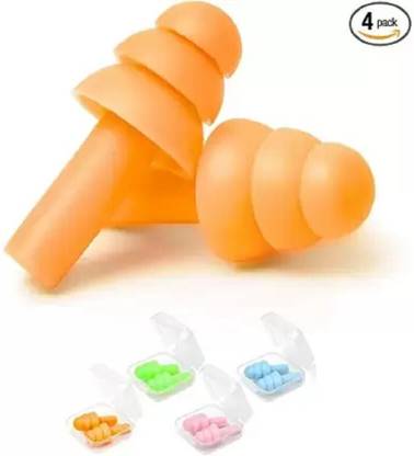 james Soft Silicone Reusable for Swimming Waterproof , Sleeping Ear Protection 1 Pair Ear Plug