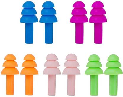 BBBIKINI Silicone Earplugs,3 Pairs of Noise Ear Plugs,Suitable for Sleeping,Swimming B Ear Plug