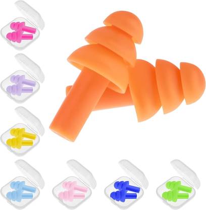 Koccido Multicolor Ear Plugs, 8 Pairs, Silicone Ear Plug