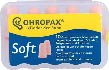 Ohropax Soft Foam Ear Plugs (10 Ear Plugs) Ear Plug
