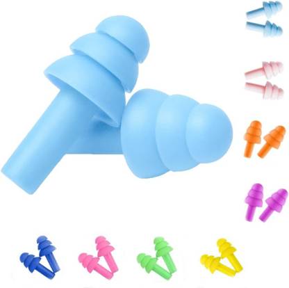 Eltihr 8 Pair Ear Plugs for Sleeping Noise Cancelling,Reusable Silicone Sound Blocking Ear Plug & Nose Clip