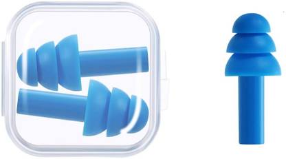 Freecloud Silicone Waterproof Reusable Ear Plugs For Noice Reduction (Multicolor) Ear Plug