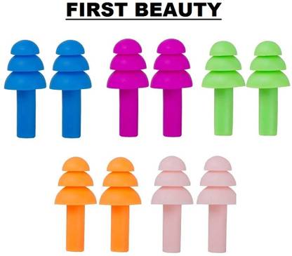 FIRST BEAUTY FB Ear Plugs Soft Silica Gel Noise Reduction for Sleeping/Meditation Ear Plug