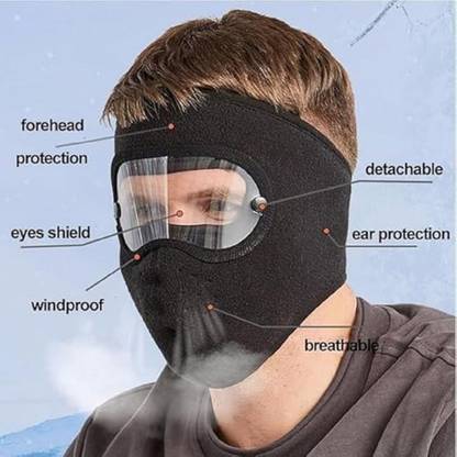 DebRifo Windproof Face Mask and Eye Protector Decorative Mask