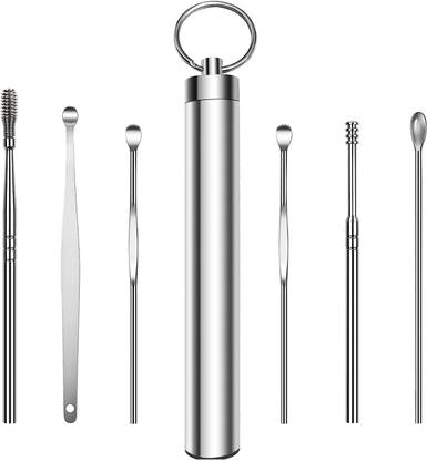 Taxila Ear Wax Removal Kit Resuable Ear Cleaner Tool Set ( (Steel Case)