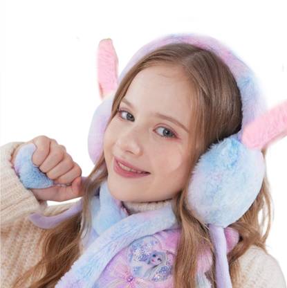 Highever Cute jumping rabbit earmuffs for kids girls boys with chuchu sound(4 to14 years) Ear Muff