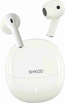 SHKOD AirLits7 Earbuds Bluetooth 5.3 ENC 25h Playtime 5 min Fast Charging, Earphone Cable Organizer