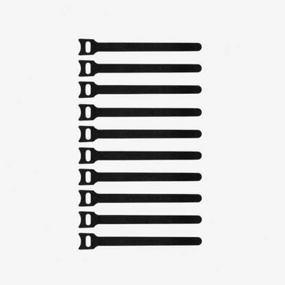 GrunX Duck 10Pcs-6 Inch Smart Velcro Cable Ties, Hook & Loop Ties For Home & Office- Earphone Cable Organizer