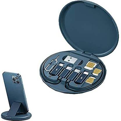 TECHGEAR Patch Cable 0.3 m Mini Digital Gadgets Storage Box, Multi-Function Portable Data Cable