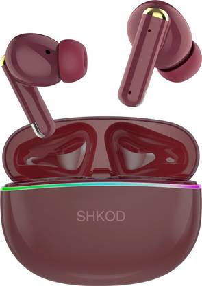 SHKOD Bluetooth 5.4 45h Playtime 40ms Low Latency, AirLits5 Pro Earbuds Earphone Cable Organizer