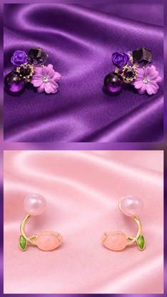 SSE set of 2 Alloy Hoop Earring