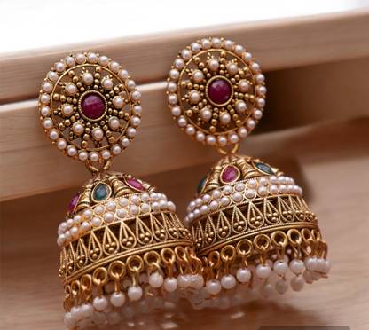 Pearl Alloy Earring Set
