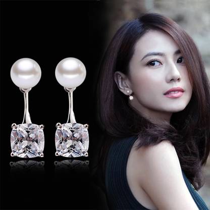 MYKI Solitaire Stud Earring For Women & Girls Metal Stud Earring