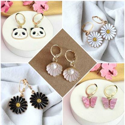 ELCETRATD JEWELLERY Stylish & Trendy Brass Earring Set