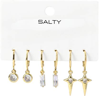 Salty Anti Tarnish Starshine Earrings for Women | Fashion Accessories for Girls | Copper Hoop Earring