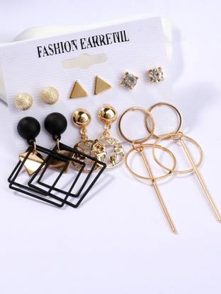 Vembley Vembley Gorgeous Combo of 6 pair Stud and Drop Earrings for Women and Girls Alloy Stud Earring, Drops & Danglers